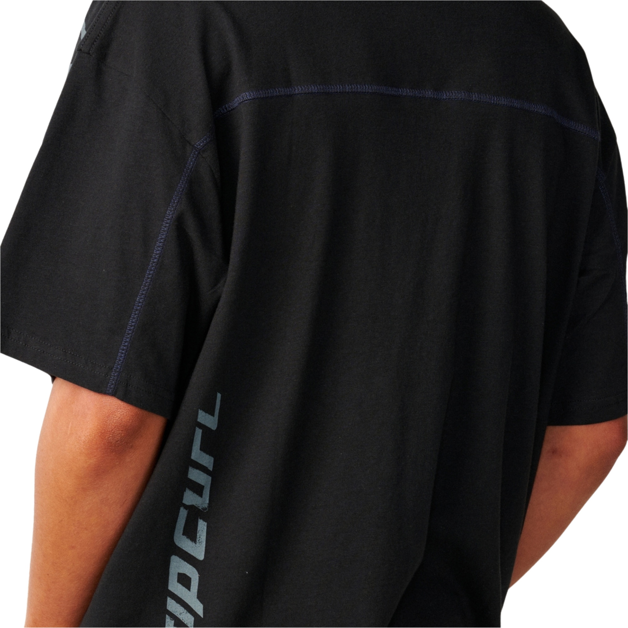 2026 Rip Curl Mens Archive Thrashed Panel T-Shirt 12OMTE - Black